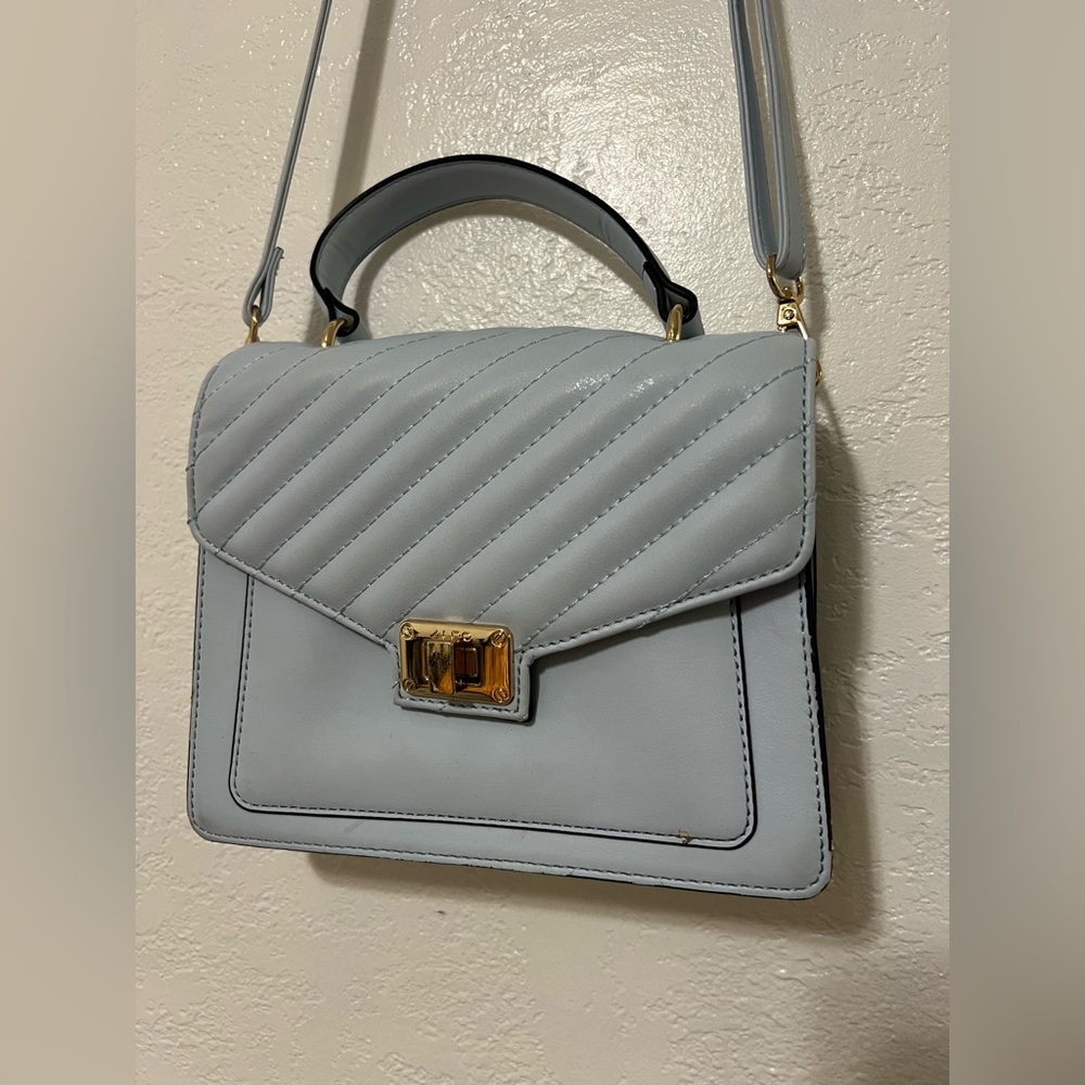 Aldo Light Blue Quilted Shoulder Bag